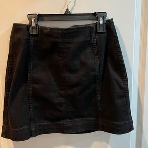 Black Jean Skirt